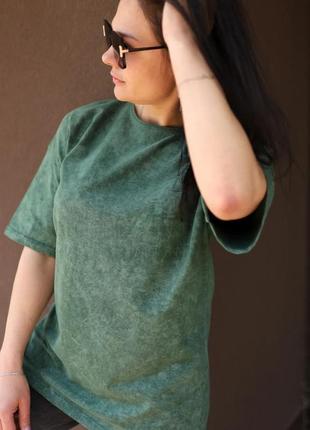 Стильная футболка оверсайз женская, oversize футболка для женщин махорная, модная футболка варка, трендовая футболочка