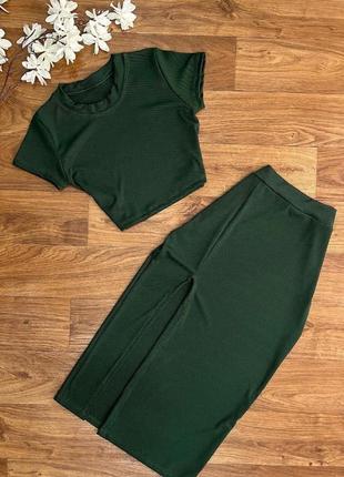 Костюм прямая женская юбка миди разрез длинный облегающий карандаш длинная укороченный...