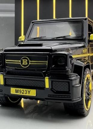 Металлическая коллекционная машинка моделька mercedes-benz g65 amg brabus 1:24