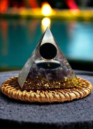 Енергетична піраміда магія семи чакр матова fk004-14-12 фото
