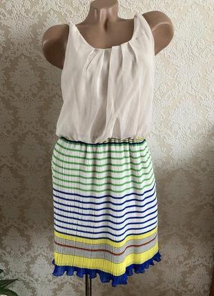 Платье плиссе pinky