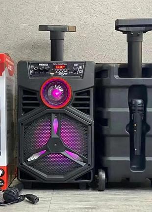 Бездротова портативна bluetooth-колонка з мікрофоном kimiso qs 3812