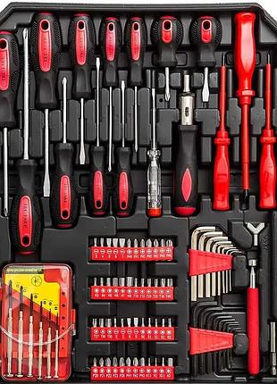 Набор инструмента tool box универсальный большой в чемодане с колесами на 408 предметов 6