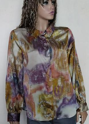 Сатиновая рубашка zara /9981/