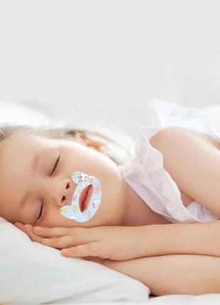 Смужки для забезпечення носового дихання уві сні kids sleep strips 30 шт 4 кольори рк0135 фото