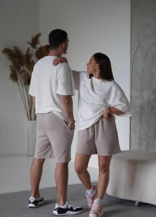 Костюм family look. брюки + шорты + футболка