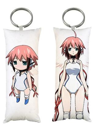 Брелок мини-дакимакура аниме икарос утраченное небесами двухсторонний 4х10 см (br0483)