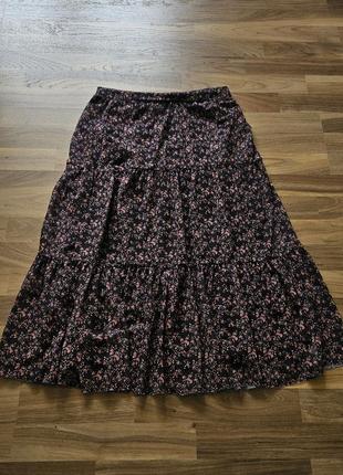 Ретро спідниця у квітковий принт ginatricot2 фото