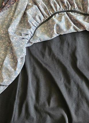 Ретро спідниця у квітковий принт ginatricot4 фото