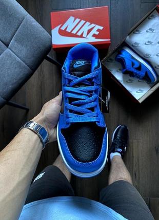 Nike dunk low retro blue2 фото