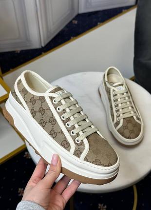 Женские кеды в стиле гущи gucci