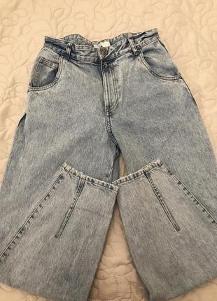 Крутые джинсы на высокой посадке бананы новые