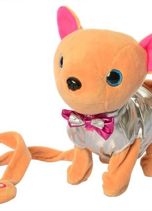 Игрушечная собака кикки m 4306 на дистанционном управлении серебристый топ