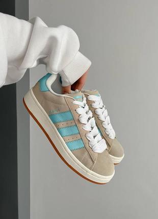Кроссовки all adidas campus 00s crystal white preloved blue wmns
