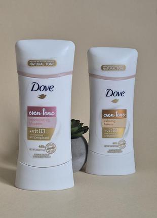 Дезодорант антиперспірант стік dove even tone відновлення тону шкіри