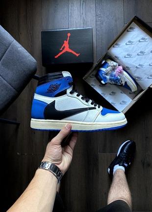 Nike jordan 1 high og sp "fragment x travis scott"1 фото