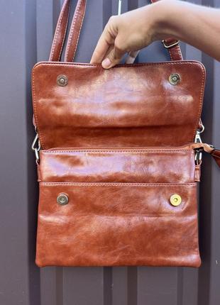 Сумка жіноча pretty woman коричнева сумка через плече3 фото