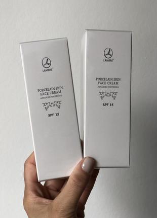 Крем для обличчя відбілюючий porcelain skin spf 15