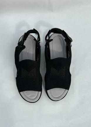 Жіночі босоніжки з сітки на липучці. устілка шкіра5 фото