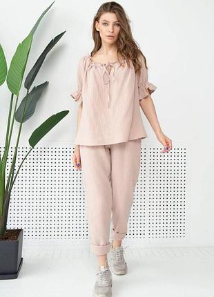 Женские брюки из муслиновой ткани 44-50 размеры