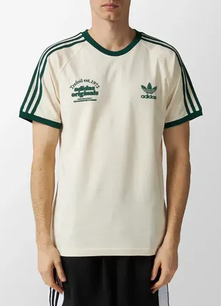 adidas originals sport archive 3 stripes t shirt beige iu0217 800 165420397