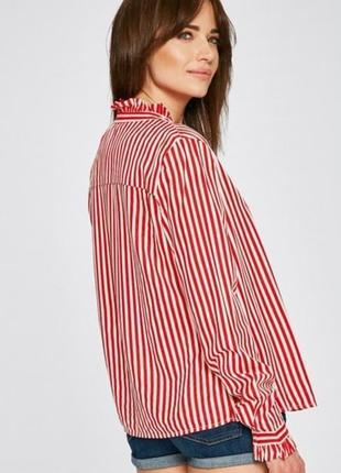 Красивая качественная блуза в полоску vero moda вискоза этикетка