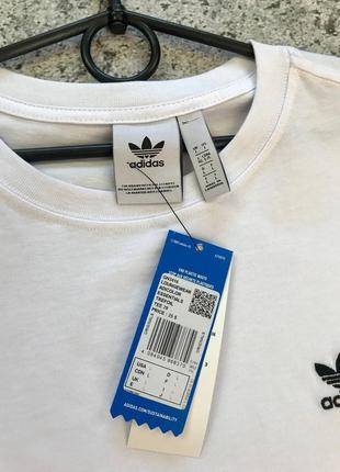 Футболка adidas белая мужская5 фото