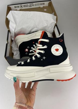 Кеды converse run star legacy cx y2k heart a09112c, оригинальные кеды конверс на платформе женские
