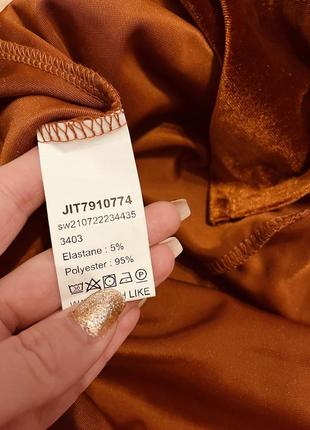 Шикарна нова оксамитова сукня міді/ брендове плаття з розрізами