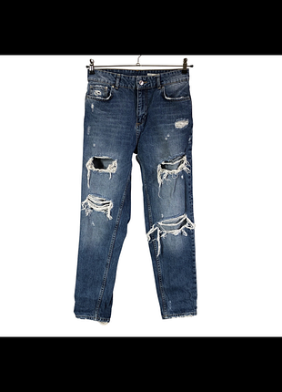 Джинсы zara рваные