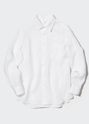 Сорочка linen uniqlo (444641)3 фото