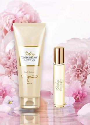 Today avon набор, аромат 10 мл и лосьон для тела 125 мл.хит продаж