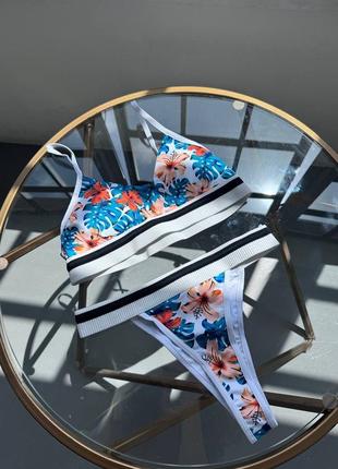 Купальник топ і плавки бразиліани, купальник топік з плавками бразильяно9 фото