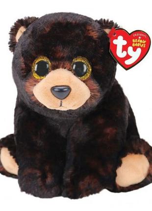 Дитяча іграшка м'яконабивна ty beanie babies 90288 бурий ведмідь "kodi" 25 см