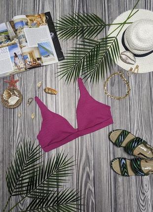 Фактурный личик верх от купальника цвета фуксии primark #3462