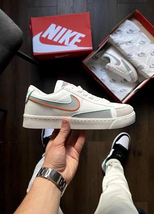 Nike blazer low grey swoosh