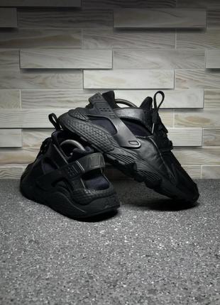 Кроссовки nike air huarache black . оригинал