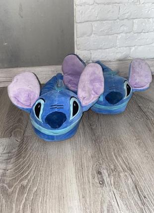 Мʼякі плюшеві тапочки капці стіч  stich disney
