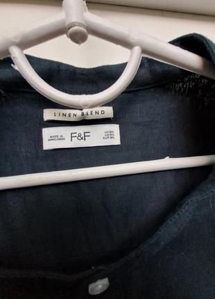 Блуза ,сорочка f&f ,льон з котоном3 фото