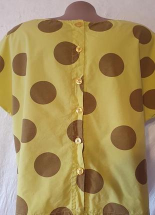 Сорочка блуза на короткий рукав італія котон широка oversize4 фото