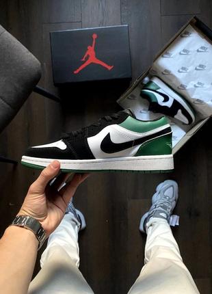 Nike air jordan low shadow green&amp;black6 фото