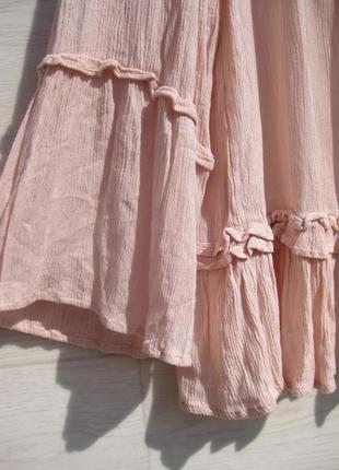 Розовая блуза с рюшами в стиле прованс pieces accessorise