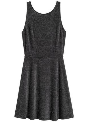 Глиттерное платье h&m