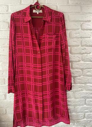 Платье рубашка diane von furstenberg