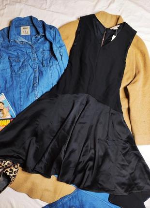 H&m плаття сорочка чорне оверсайз вільне нове асиметрія