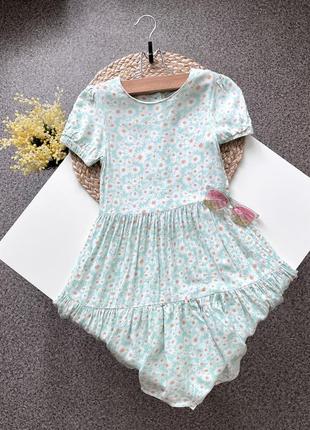 Сукня в ромашки ярусна