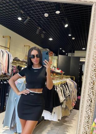 Черный костюм miu miu