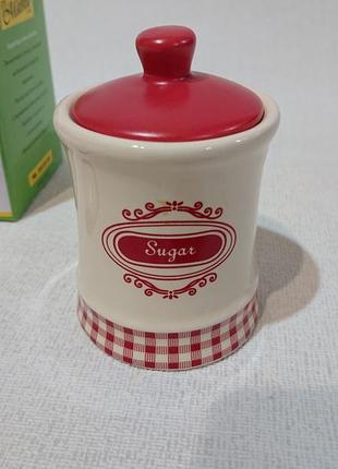 Сахарница с ложкой