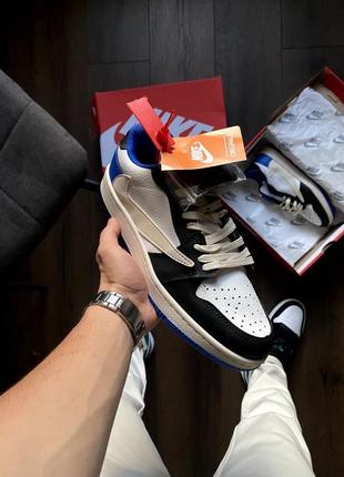 Nike air jordan 1 low travis scott x fragment2 фото