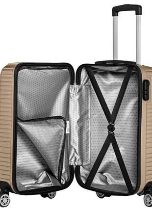 Большой пластиковый чемодан на колесах 115l gd polo ammunation